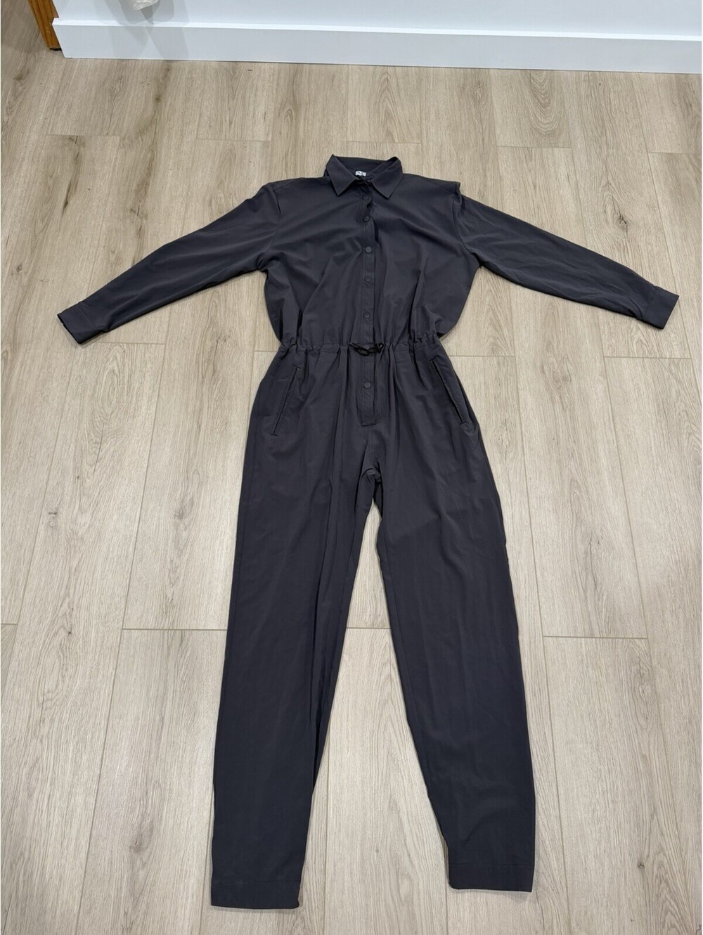 NWT 9Two5 FIT I Will Survive Jumpsuit Size Large Coffee Brown